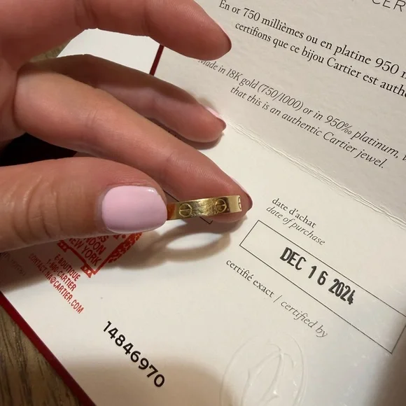 Cartier Love wedding band yellow gold size 55 - Picture 6 of 9